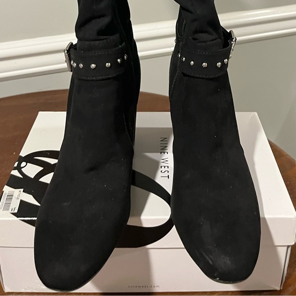 Women's Black Suede Boots Worn 1x Excellent condition Kelly & Katie Size… - Picture 6 of 14
